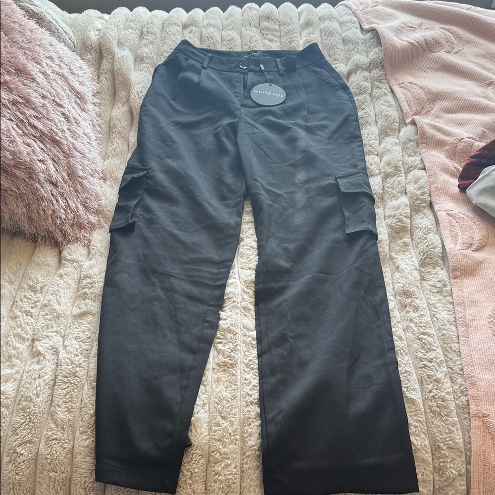 White Fox Boutique Black Cargo Pants